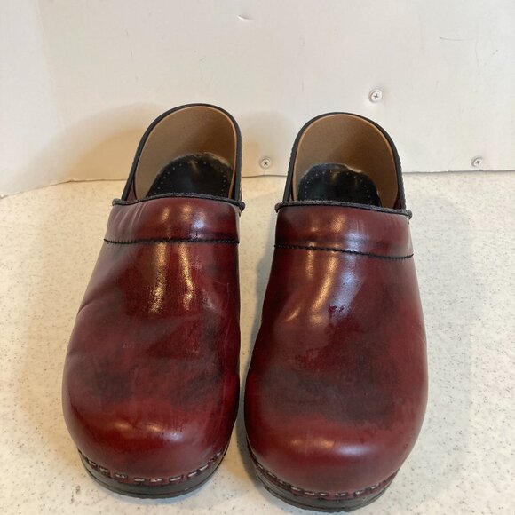 Dansko Shoes - DANSKO WOMENS SLIP ON LEATHER CLOGS SIZE EU 39  US 8.5-9